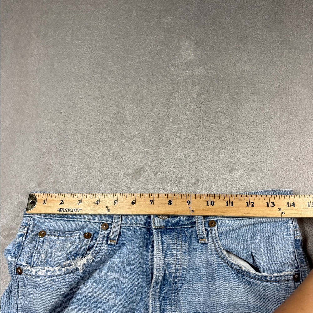 Agolde Jamie High Rise Tapered Intentionally Distressed 100% Cotton Jeans 27 - Picture 6 of 16